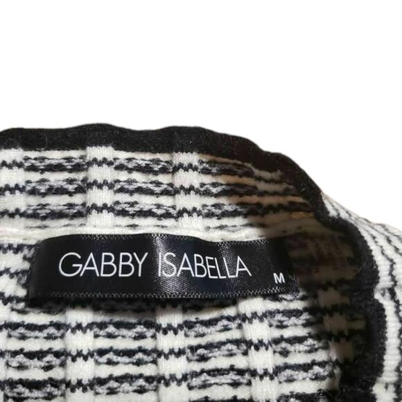 Gabby Isabella Striped Asymetrical Sweater - Picture 6 of 11